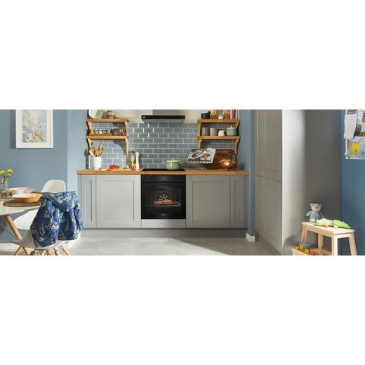 Beko AeroPerfect™ RecycledNet® Electric Single Oven - Black - Oven in kitchen